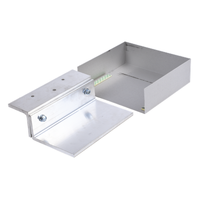 ZA-32/62CL - Kit de soporte ajustable / Movimiento lateral 1-1¼" (25-32 mm) / Aberturas 2¼"-3½" (57-89 mm) / Aluminio anodizado / 8½" (216 mm) de longitud / Puertas batientes