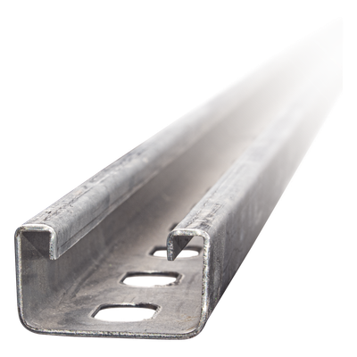 ANC-UOC4X2 - Unicanal Perforado / 4 x 2 cm / Calibre 14 / 3 m (9.8 ft) / Pregalvanizado / 0.8 kg/m