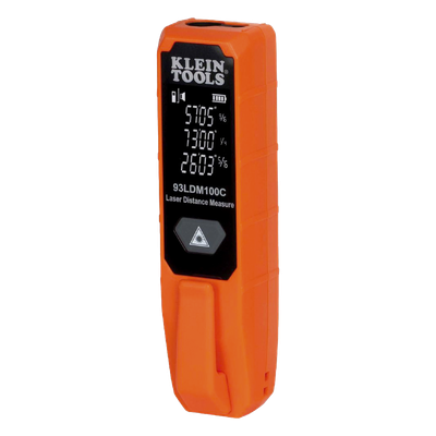 93-LDM-100C - Medidor Láser de Distancia / Rango 5.1 cm a 30.5 m (16.7 ft a 100.1 ft) / Precisión 1/16'' / Pantalla LCD Dual / Clip de Bolsillo