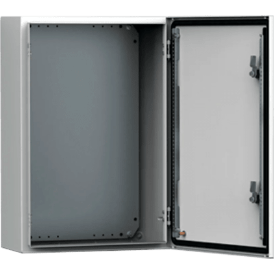 MAS0806030R5 - Gabinete de Pared MAS / Acero Dulce 1.5 mm / 800 x 600 x 300 mm (31.5 x 23.62 x 11.81 in) / IP66 NEMA 4-12 IK10 / Placa de Montaje Incluida / Gris Claro RAL 7035