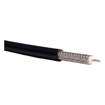 LPRG58/1000 - Cable Coaxial RG-58 / 305 m (1000 ft) / Conductor Cobre Sólido / Blindaje Doble Malla / Cubierta UV