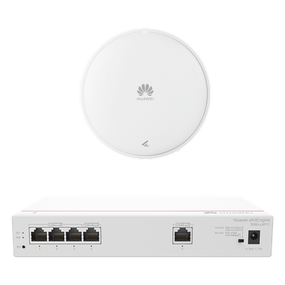 DEMO-S380-AP371 - Kit Router Multi-Servicio / 1x GE WAN / 4x GE LAN PoE 50W / Punto de Acceso Wi-Fi 7 / 3.5 Gbps / MU-MIMO 2x2 / Smart Antenna / Montaje Techo y Pared