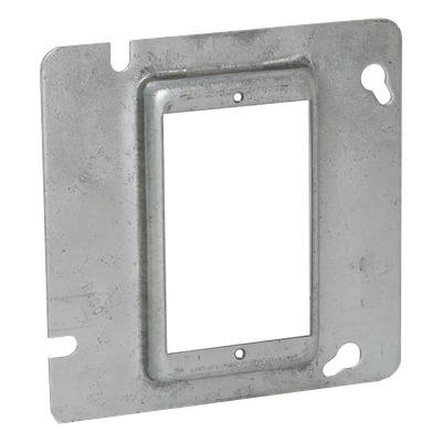 HUB-837 - Sobretapa Cuadrada / Acero Galvanizado / 4.688 x 4.688 x 0.5 in / Capacidad 3.5 in³ / UL Listed