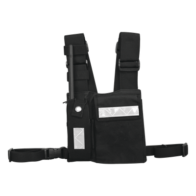CPP-SLG - Pechera Universal / Soporte para Radio y Bolígrafo / Bolsa con Cinta Adherente / Elemento Reflectante / Hebilla de Seguridad