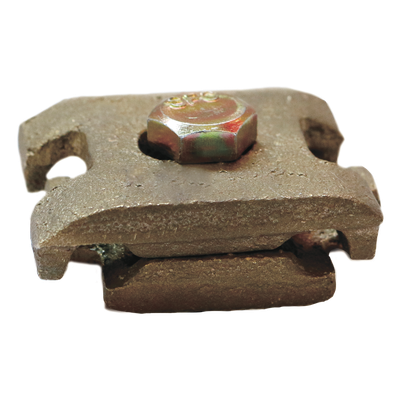 TG-M02-30 - Abrazadera mecánica para tierra / Bronce / Tornillo hexagonal tropicalizado 3/8" x 3/4"