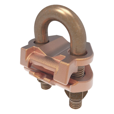 HUB-GAR-6426 - Conector Mecánico para Cable / Calibre 4 a 2/0 AWG / Paralelo o 90° / Tubo 3/8" o Varilla 5/8" - 3/4" / UL467