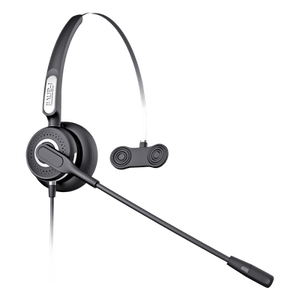 HT101 - Diadema Con Tecnología AntiShock Para Teléfonos IP FANVIL Y Polycom Micrófono de Cancelación de Ruido y Cable Resistente a Jaloneos