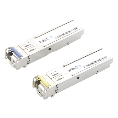 LP-IND-SFP-BD-10G-60 - Transceptores Ópticos Industriales Bidireccionales SFP+ / Monomodo 1270 & 1330 nm / 10 Gbps / LC/UPC Simplex / DDM / 60 km / 196.85 ft / 2 Piezas