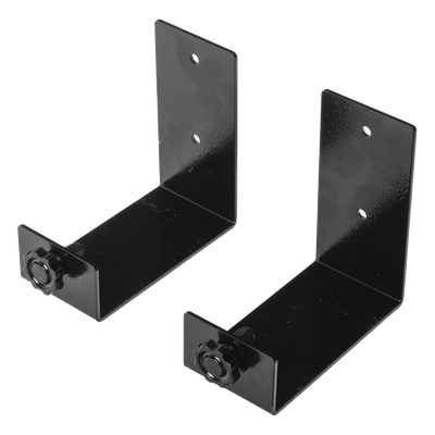 PST-MEN-V1 - Kit de Ménsulas para Backup / 120 x 120 mm (4.7 x 4.7 in) / Soporte 100 mm (3.9 in) / Montaje en Pared / Metal Negro