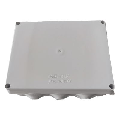 LP-WBX-200 - LinkedPro Caja Estanca de Conexiones IP65, 10 Entradas, 200x155x80 mm, Incluye Tornillería