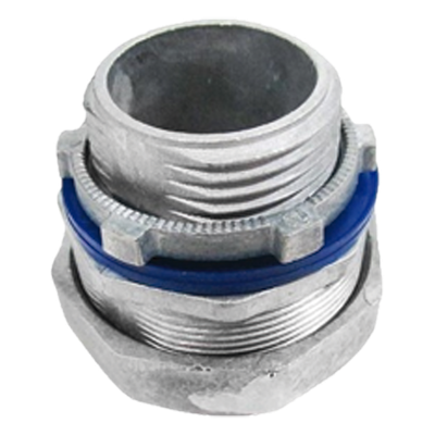 ANC-HLR-34 - Conector Recto para Tubo Liquidtight / 3/4" (19 mm) / Acabado Bruñido Brillante / Sellos y Contratuerca Incluidos / NEMA FB-1 / UL 514B