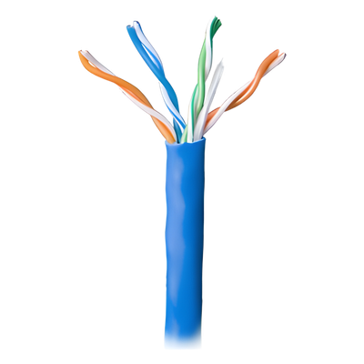 5078-1106/1000 - Bobina de Cable Par Trenzado / CAT 5e / CMR / 305m (1000 pies) / 4 Pares / Cobre Sólido AWG 24 / Azul / -20°C a 75°C