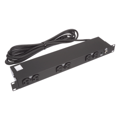 DP1N190615 - PDU Básico de Rack / 6 Salidas NEMA 5-15R / Entrada NEMA 5-15P / 19 in / 1UR / 15 A / 120 Vca