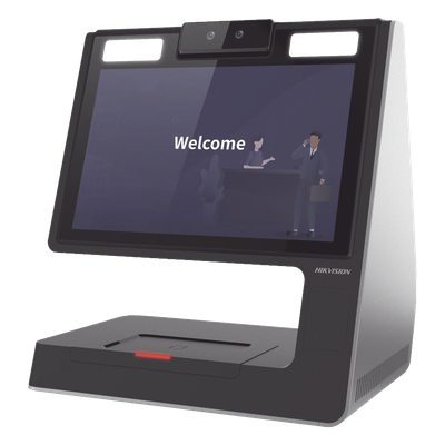 DS-K5032-D - Terminal para Registro de Visitantes / Pantalla LCD de 10.1" / Android / WiFi / Lectura de Tarjetas de Proximidad MIFARE