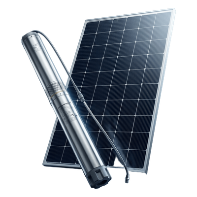 6SQF3KIT - Kit de Bombeo Solar / Bomba Sumergible / 4 Paneles Solares LR772HVH645M / Inclinación 20° / Orientación Sur / Hemisferio Norte