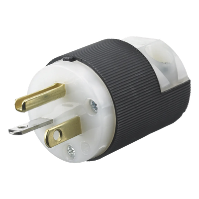 HUB-HBL5366C - Clavija de Entrada Recta / 20 A / 125 V / 2 Polos 3 Hilos / NEMA 5-20P / Grado Industrial-Comercial / -40°C a 75°C / 0.15 lb