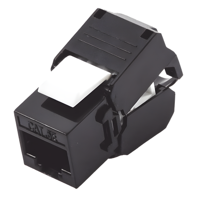 LP-KJ-516-TTBK - Módulo Jack Keystone / Cat5e / Toolless / Terminación 180° / UTP / 1 Puerto / Color Negro