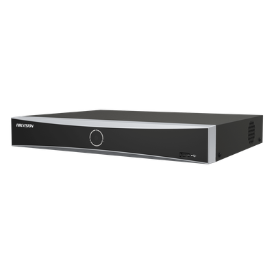 DS-7632NXI-K2(E) - NVR IP / 32 Canales / 12 Megapixel (4K) / AcuSense con IA / Reconocimiento Facial / 2 Bahías HDD hasta 16 TB / HDMI 4K / Sin PoE