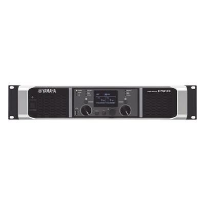 PX8 - Amplificador de audio Clase D / 800 W x 2 a 8Ω / 1050 W x 2 a 4Ω / Baja impedancia / Procesamiento inteligente