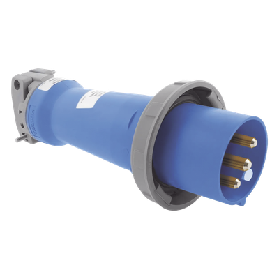 HUB-HBL-330-P6W - Clavija industrial / 30 A / 250 V CA / 2 Polos 3 Hilos / IP67 e IP69K / -40°C a 75°C / 0.98 ft cable