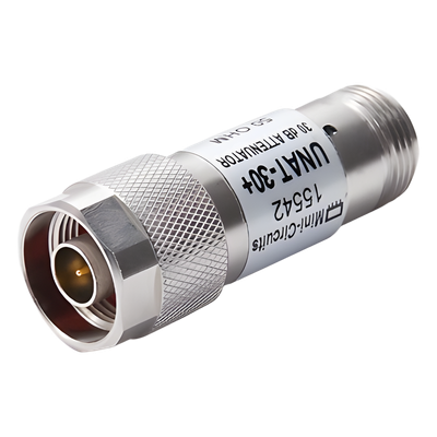 UNAT-30 - Atenuador en Línea / 30 dB / DC-6 GHz / 0.5 W / Conectores N Macho-Hembra / 50 Ω