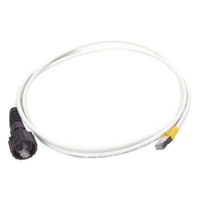 XC6A-S05-B05 - Patch Cord Industrial Blindado / Cat6A S/FTP / IP66/IP67 / CM/LS0H / 1.5 m (5 ft)