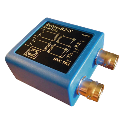 BALUN-E1 - Balun E1 / Adaptador BNC 75Ω a RJ45 120Ω / 2048 kbps / ITU G.703 / Sin alimentación