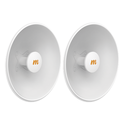 N5-X25-2PACK - Antena Modular Dual Slant / Ganancia Ajustable 8-25 dBi / Frecuencia 4.9-6.4 GHz / Apertura 8° / Aluminio Fundido / 42.9 cm (16.9 in) Diámetro