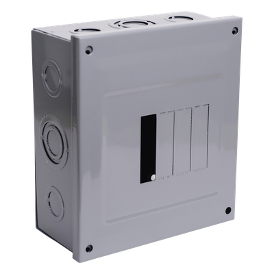 C2Q04S - Centro de Carga para Sobreponer / 4 Polos / 100 A / 120/240 V AC / 1 Fase 3 Hilos / 10 kA / 6.5 x 7.3 x 3.0 in
