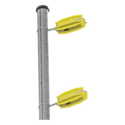 SFESQUINEROY - Aislador de Esquina para Cerco Eléctrico / 18 kV / Resistencia 7.5-10.2 kg / Anti UV / 66 mm x 31.6 mm