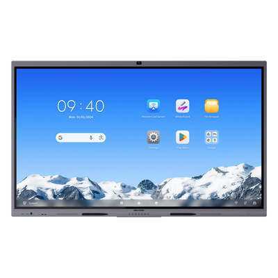 DS-D5C75RB/B2L(EDLA) - Pantalla Interactiva / 75" / 4K UHD / 50 Puntos Táctiles / Android 14 EDLA / Cámara Web 8 MP / Audio 70 W / NFC / 178° Ángulo de Visión