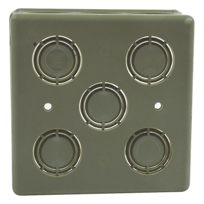 ATUP34CA - Caja Cuadrada para Conduit / PVC Pesado / 1/2" - 3/4" / Autoextinguible / No Conductor Eléctrico
