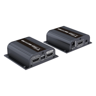 TT372EDID - Kit Extensor HDMI para distancias de 50 metros / Soporta resoluciones 720 y 1080P @ 60 Hz / Cat 6, 6a y 7 / Salida Loop en el Tx para visualización local / Configuración EDID / Soporta control remoto del equipo fuente / Alimente solo el Tx