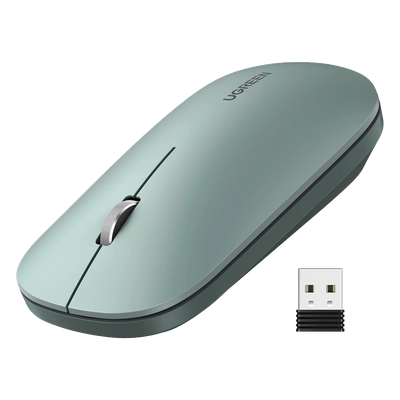 90374 - Mouse Inalámbrico / 2.4 GHz / Alcance 10 m (32.8 ft) / DPI 1000-4000 Ajustable / Ultra Delgado 3 cm / Scroll Aluminio / Silencioso 40 dB