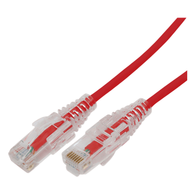 LP-UT6A-700-RD28 - Cable de Parcheo Slim UTP / Cat6A / 7 m (22.97 ft) / 28 AWG / RJ45 / Rojo