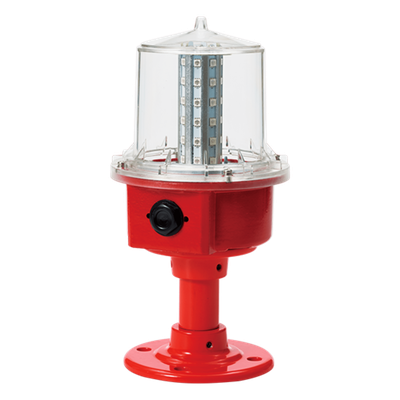 SAOL2P-24-R - Luz de Obstrucción de Aviación LED / Baja Intensidad Tipo A / 24 VCD / IP66 / ICAO / Rojo / -30°C a +50°C / 98.4 ft visibilidad