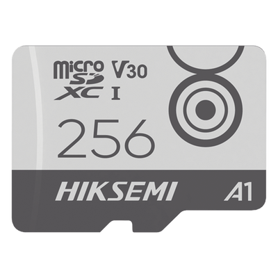 HS-TF-M1/256G - Tarjeta MicroSD / 256 GB / Lectura 100 MB/s / Escritura 90 MB/s / Clase 10 U3 V30 / TLC NAND / Rango -25°C a 85°C / Grabación 4K Móvil 24/7