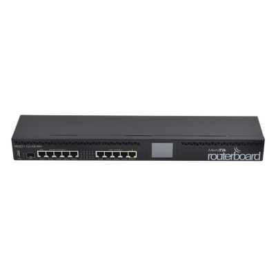 RB2011UIAS-RM - Router Board, CPU 1 Núcleo, 5 Puertos Gigabit, 5 Puertos Fast, 1 Puerto SFP, Licencia Nivel 5 y montaje en Rack