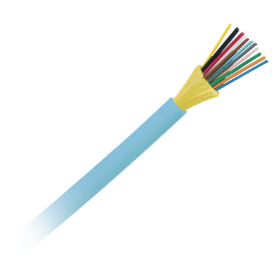 FODPZ12Y - Cable de Fibra Óptica / 12 Hilos / Multimodo OM4 50/125 / Tight Buffer 900μm / Interior / OFNP Plenum / Dieléctrico / Precio Por Metro