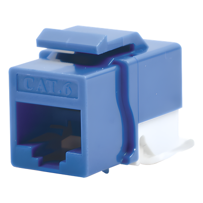 LP-KJ-610-BU - Módulo Jack Cat6 sin herramienta (toolless) keystone - Color Azul