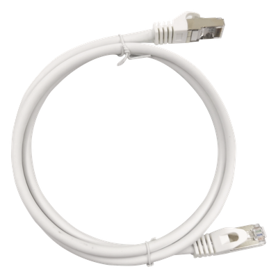 LP-STP6A050WH - Patch Cord / Cat6A / 10G / Blindado S/FTP / 0.5m (1.64ft) / RJ45 / Blanco