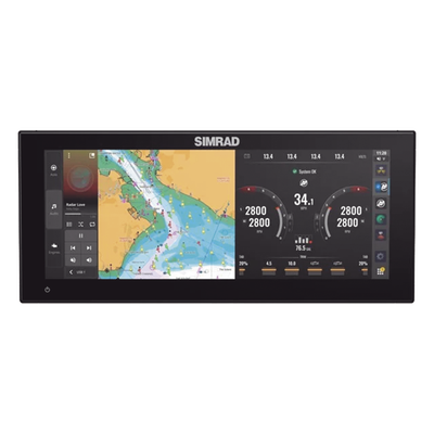 000-16215-001 - Pantalla Ultrawide NSX ULTRAWIDE de 12 pulgadas / Pantalla SolarMAX™ IPS HD / Integración con Mercury® y CZone® / Sonar Active Imaging™ / Compatibilidad con C-MAP® X-Gen Charts / NMEA 2000® / Ethernet y USB
