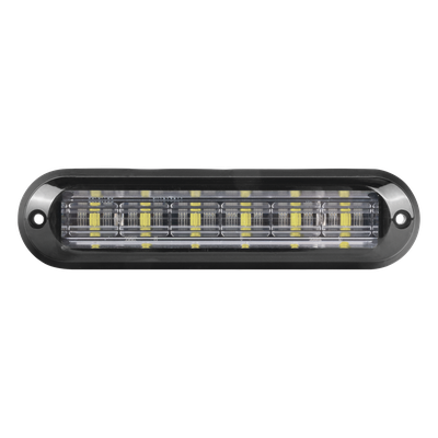 XLT1835RW - Luz Auxiliar LED / 6 LEDs Ultra Brillantes / IP67 / ECE R65 / SAE J595 Clase I / 142.6×36×14 mm (5.61×1.42×0.55 in)