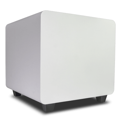 DFS10WT - Subwoofer Activo / 10 Pulgadas / 300W RMS / Down-Firing / Recinto Sellado / Crossover Ajustable 33-200 Hz / Acabado Blanco Mate