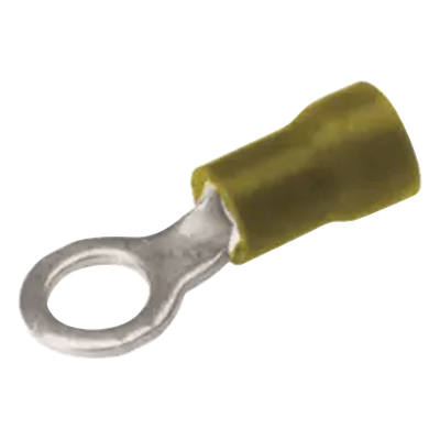 HUB-TP10-10 - Terminal de Anillo / 12-10 AWG / Tornillo 3/16 in (5 mm) / Aislamiento Vinilo / Cobre / 26 mm (1.03 in)