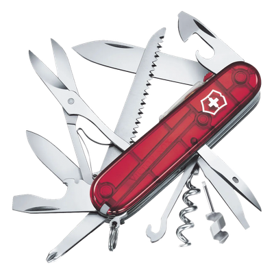 17915T - Navaja Victorinox de Bolsillo Mediana Huntsman Lite de 21 Funciones con Luz LED