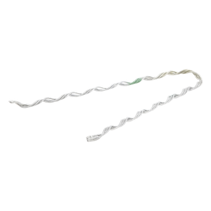 GDE-ADS-030 - Remate Preformado / Acero Galvanizado / Fibra Drop Redonda / Ø3 mm / 196 mm (7.7') / 1200 kg