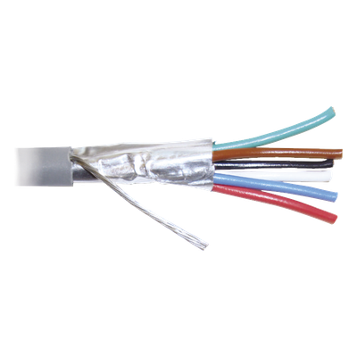 WZ12 - Bobina de Cable / 8 Conductores / 22 AWG / 305 m (1000 pies) / CMR / Blindado / -20°C a 60°C / 3.7 mm