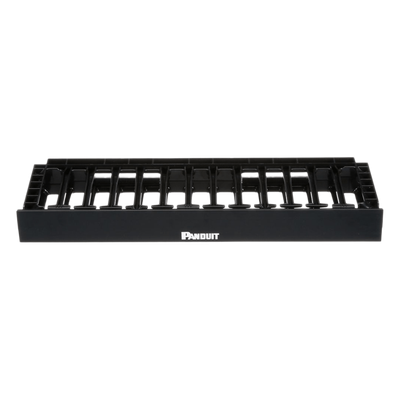 NMF1 - Organizador de Cables Horizontal / Alta Densidad / 1UR / 19in / Frontal Único / ABS