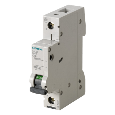 5SL61027CC - Interruptor automático magnetotérmico / 1 polo / 2 A / Curva C / 6 kA / 400 V